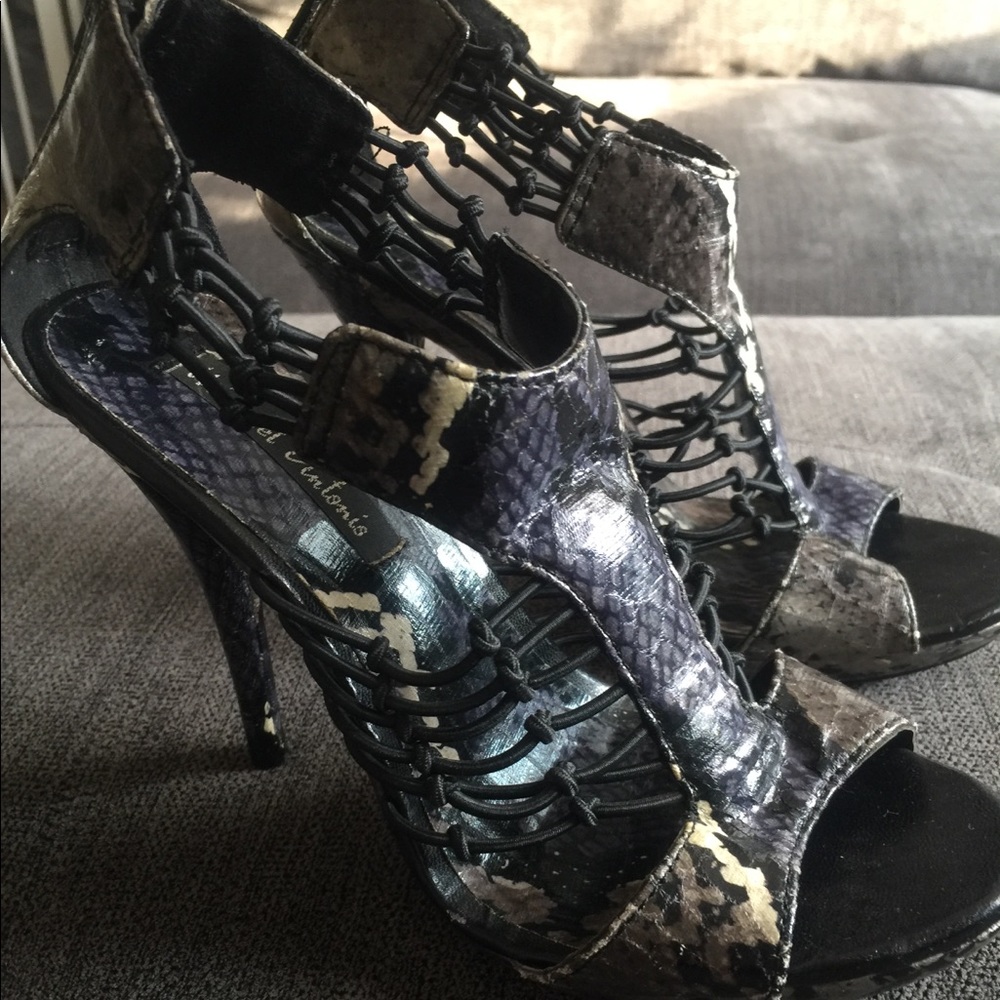 Snake skin heels